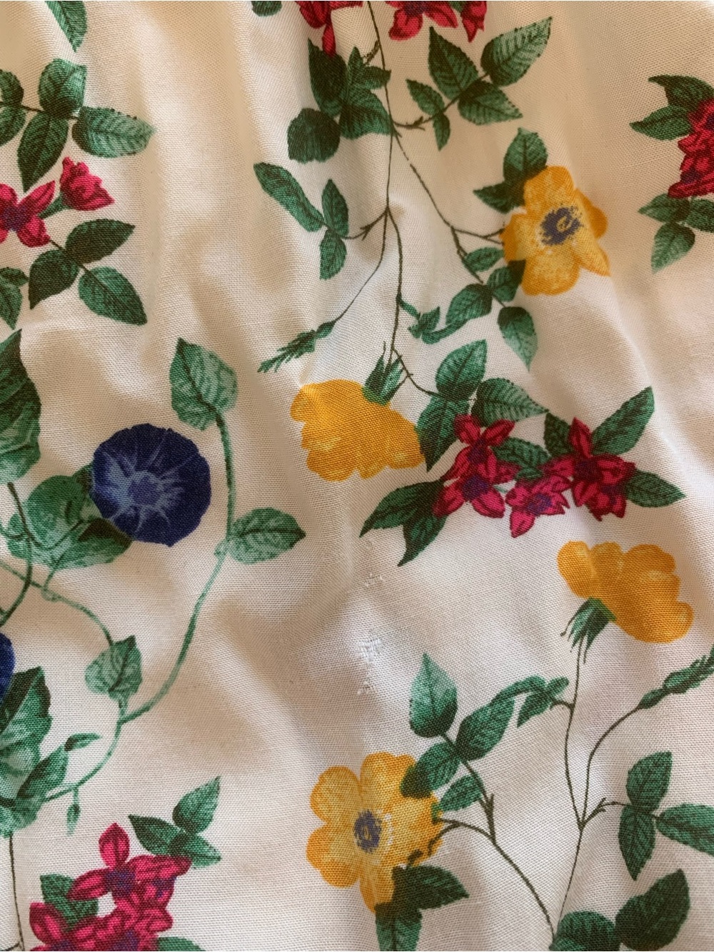 Old Navy White Floral Maxi Dress with Blue, Yellow & Pink Blooms - Picture 8 of 8